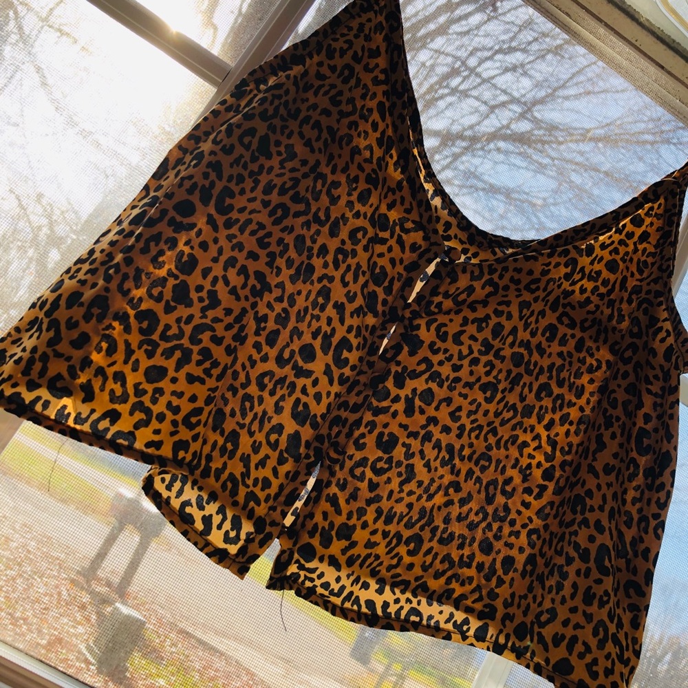 Wild fable small cheetah print camisole cropped
